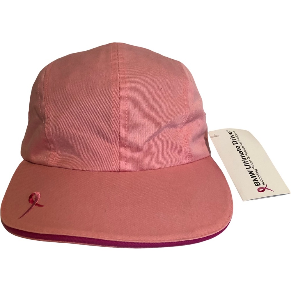 New BMW Ultimate Drive Susan G. Komen Pink Ribbon Cure Breast Cancer Hat Cap